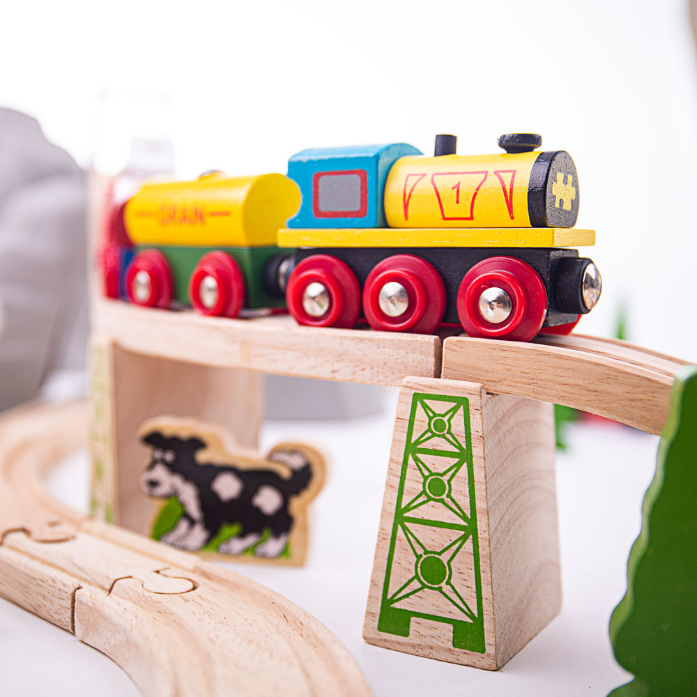 Bigjigs mountain sales railway set