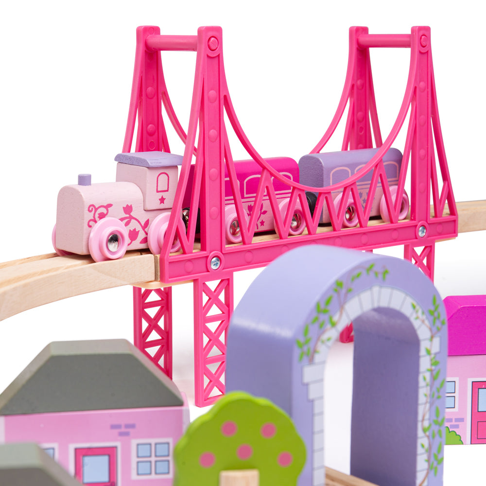 Bigjigs fairy shop town train set