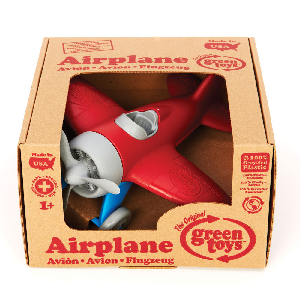 Airplane Red Wings Vehicles Green Toys Bigjigs Toys