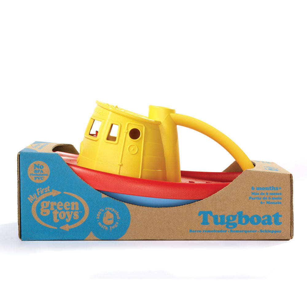 Green Toys Tugboat (Yellow) - GTTUG01RY