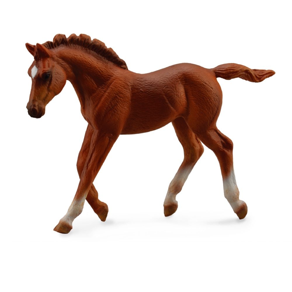 Collecta Thoroughbred Foal Walking Chestnut