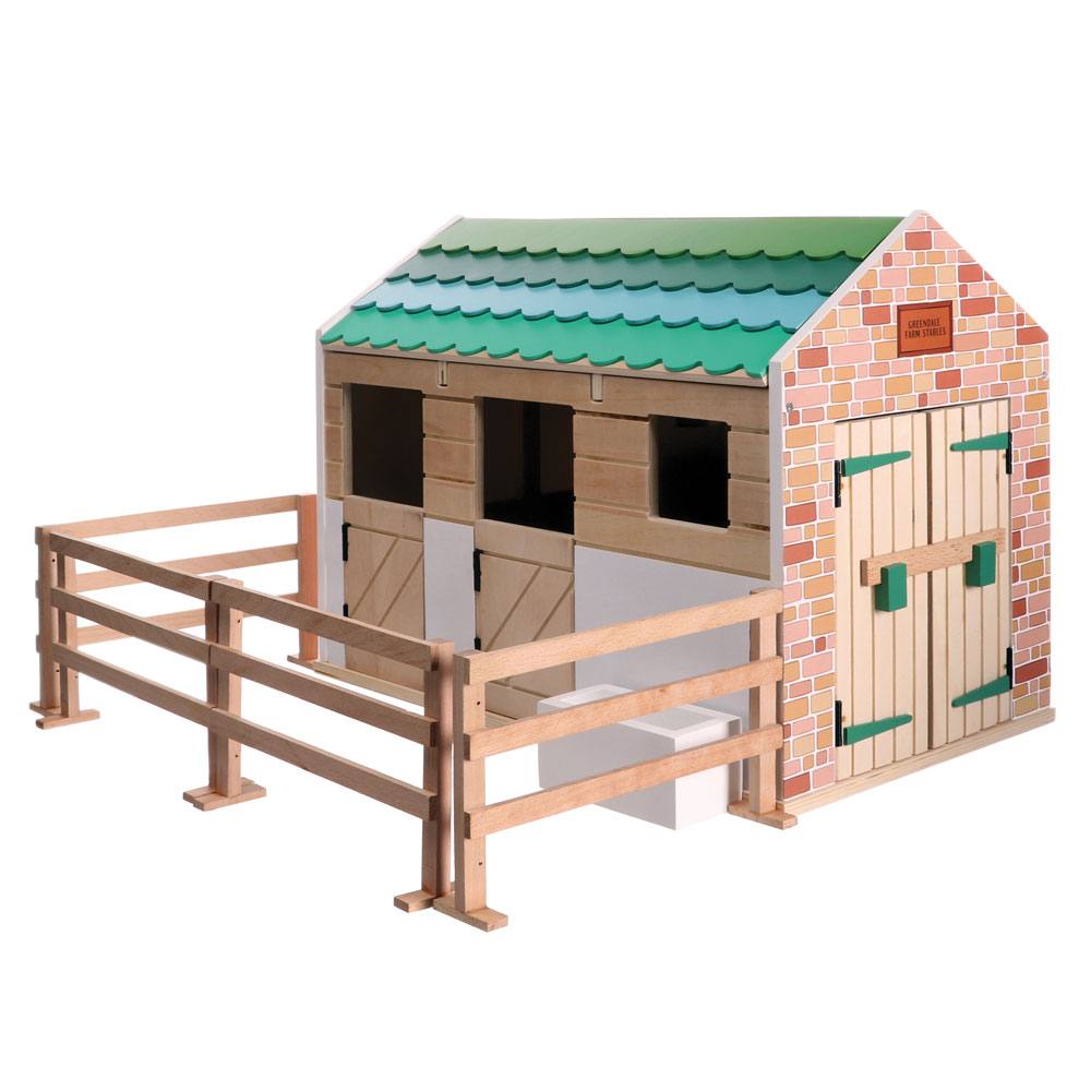 Lottie Doll Stables Wooden Playset