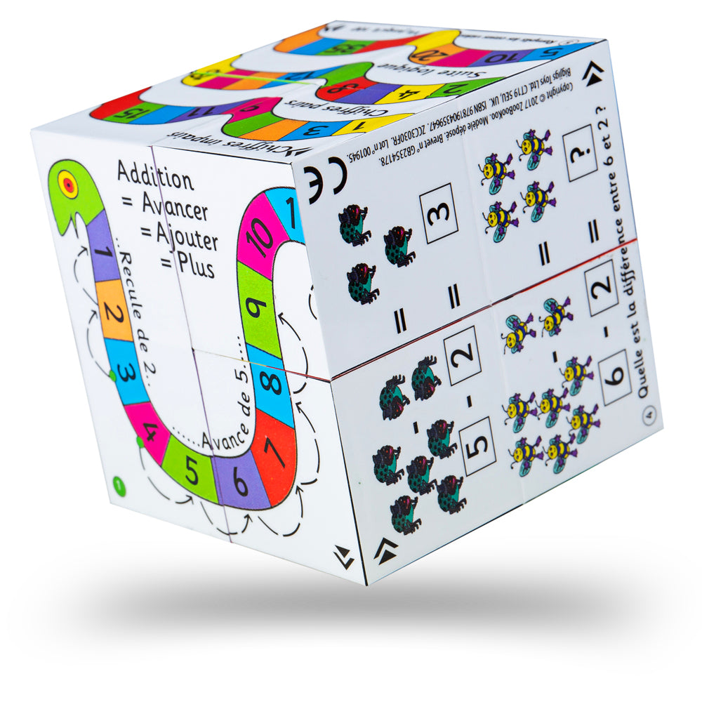French Addition and Subtraction Cube Book