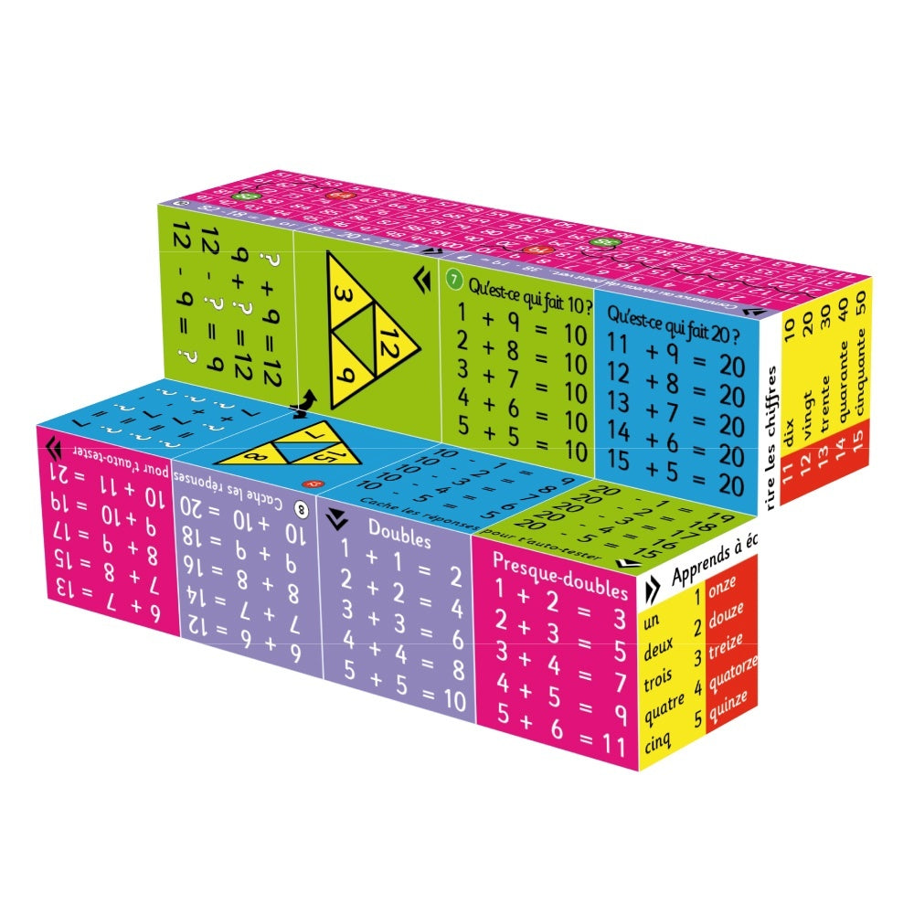 French Addition and Subtraction Cube Book