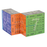 1 - 12 Times Tables Cubebook (English French German & Spanish)