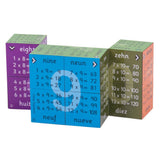 1 - 12 Times Tables Cubebook (English French German & Spanish)