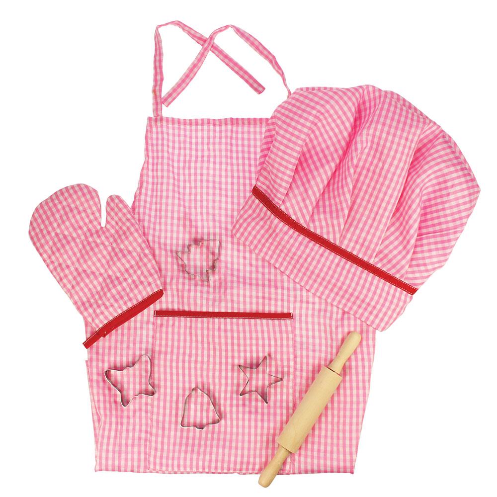 Pink Chef's Set | Kitchen & Housekeeping | Bigjigs Toys