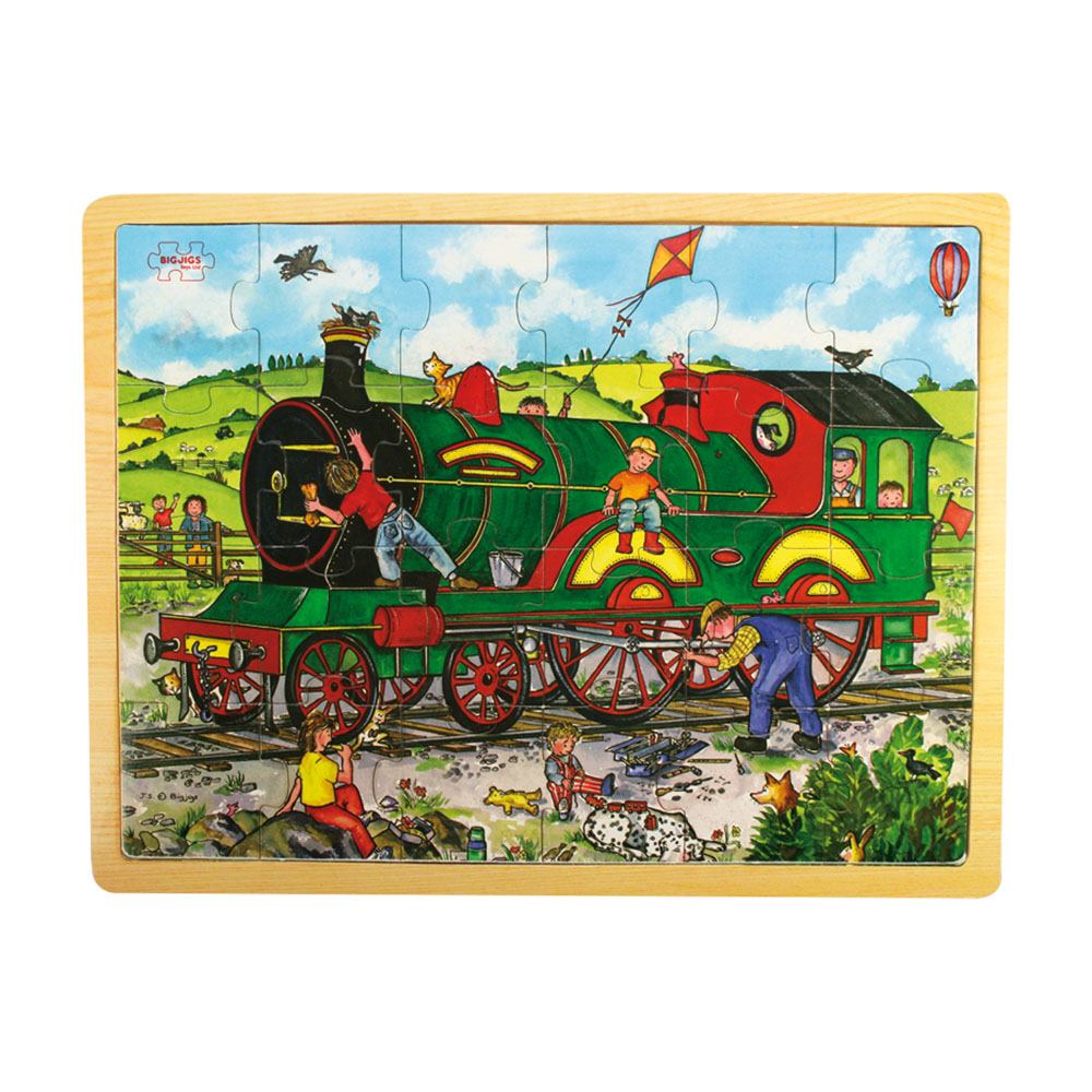 Tray Puzzle Train