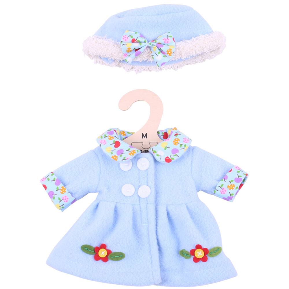 Blue Hat and Coat (for 34cm Doll)