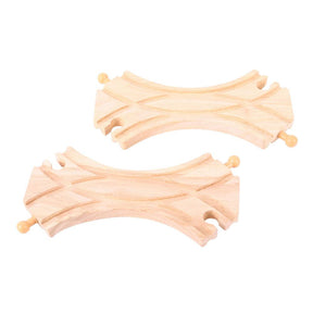 Double Curved Turnouts (Pack of 2) - DAMAGED BOX