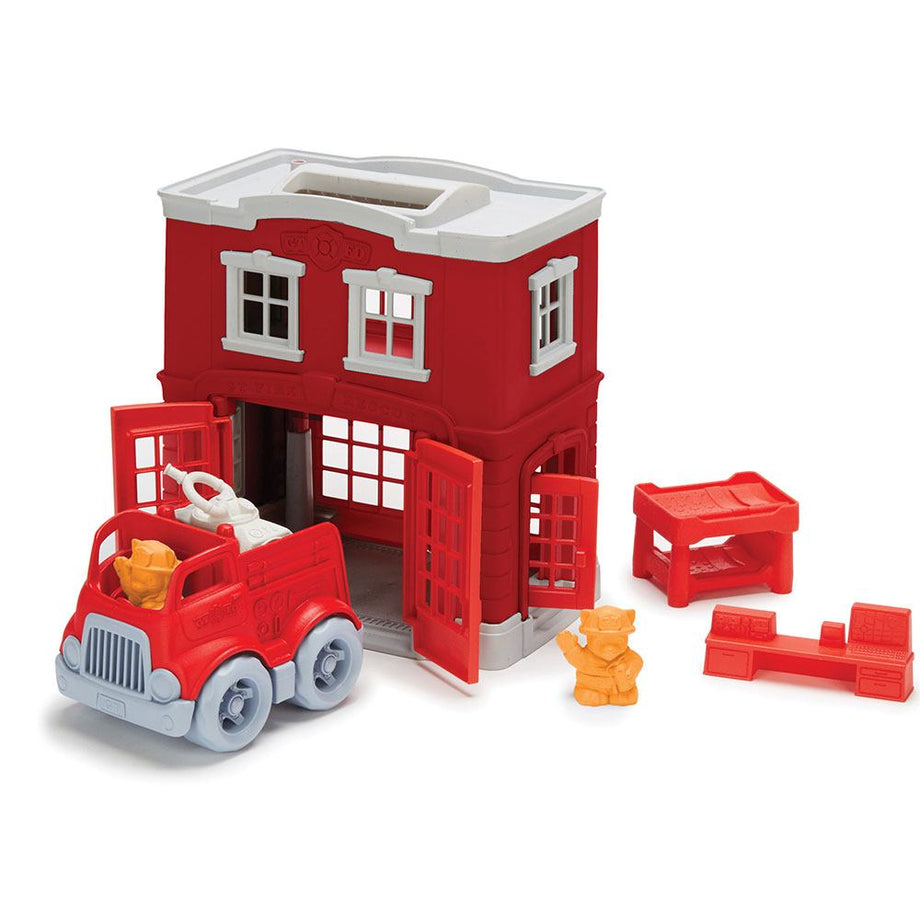 Toddler fire station playset shop