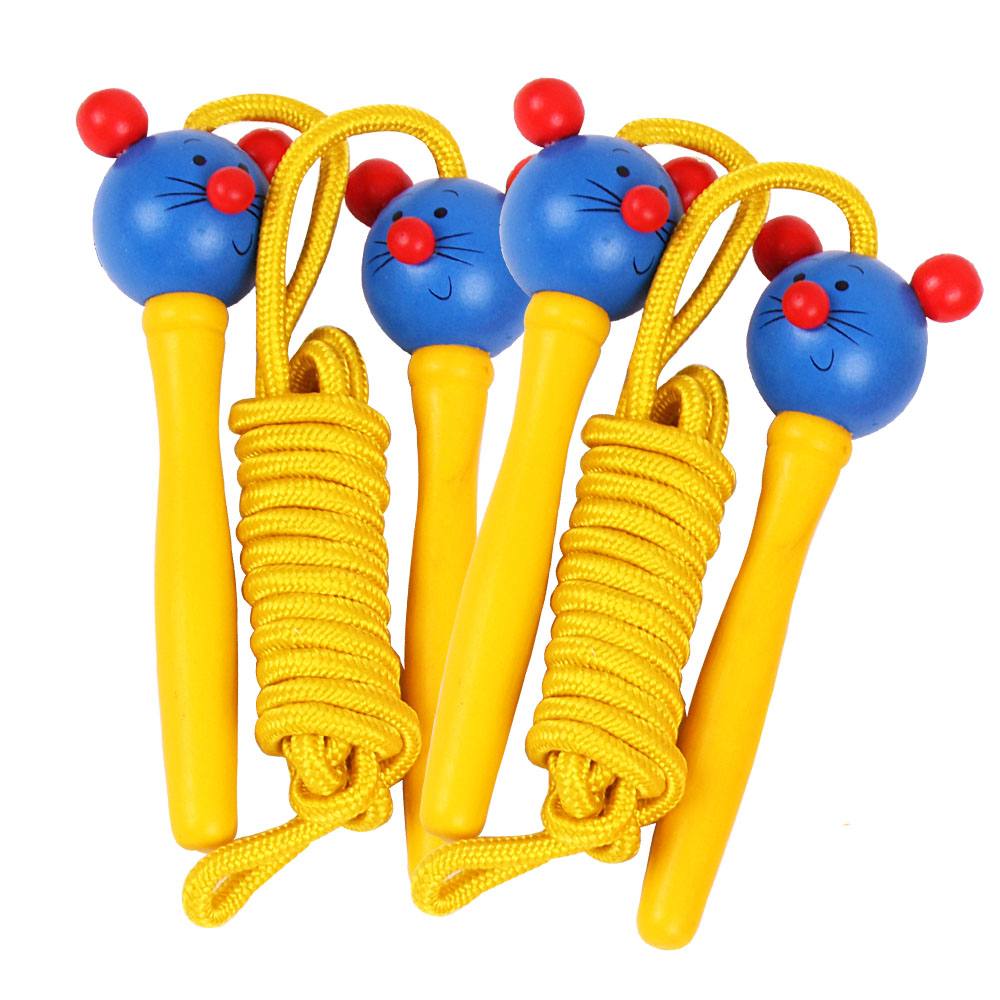 Coloured Skipping Rope (Pack of 2 - Yellow Handle Mouse)
