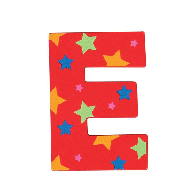 Star Letter E | Decorative Wooden Letters | Bigjigs Toys