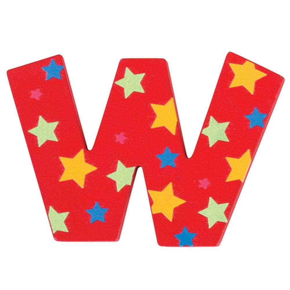 Star Letter W | Decorative Wooden Letters | Bigjigs Toys