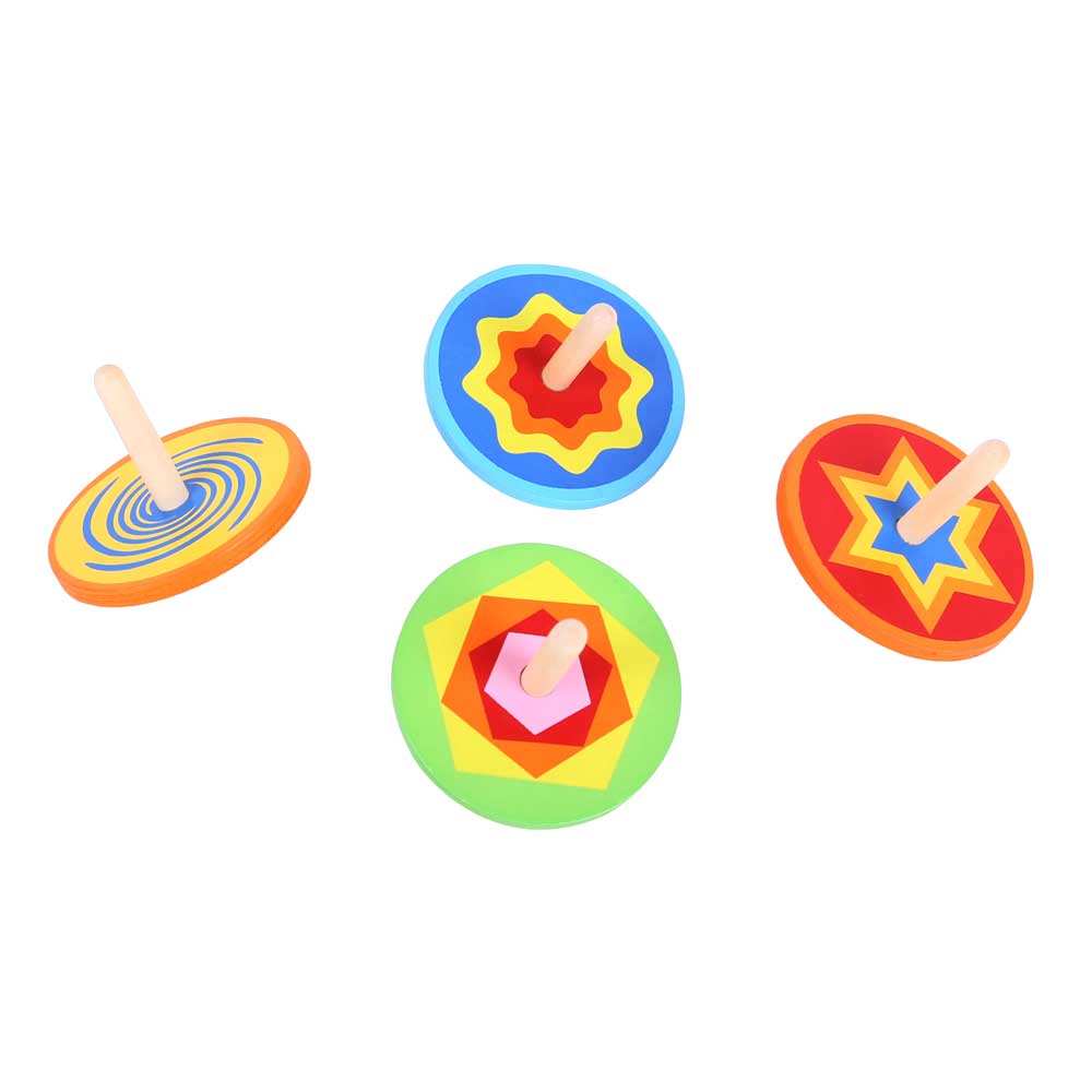 Snazzy Spinning Tops (Pack of 4)