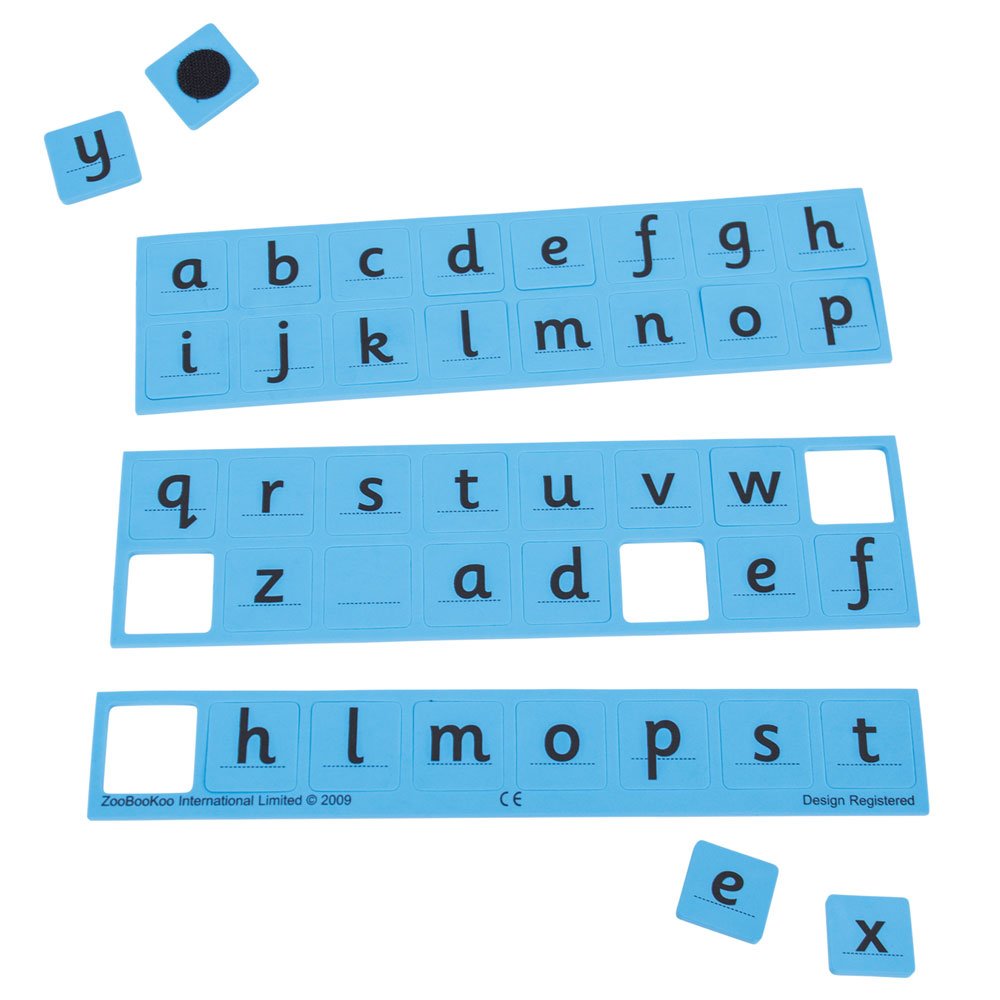 Velcro Number and Letter Pack (Blue and Red)