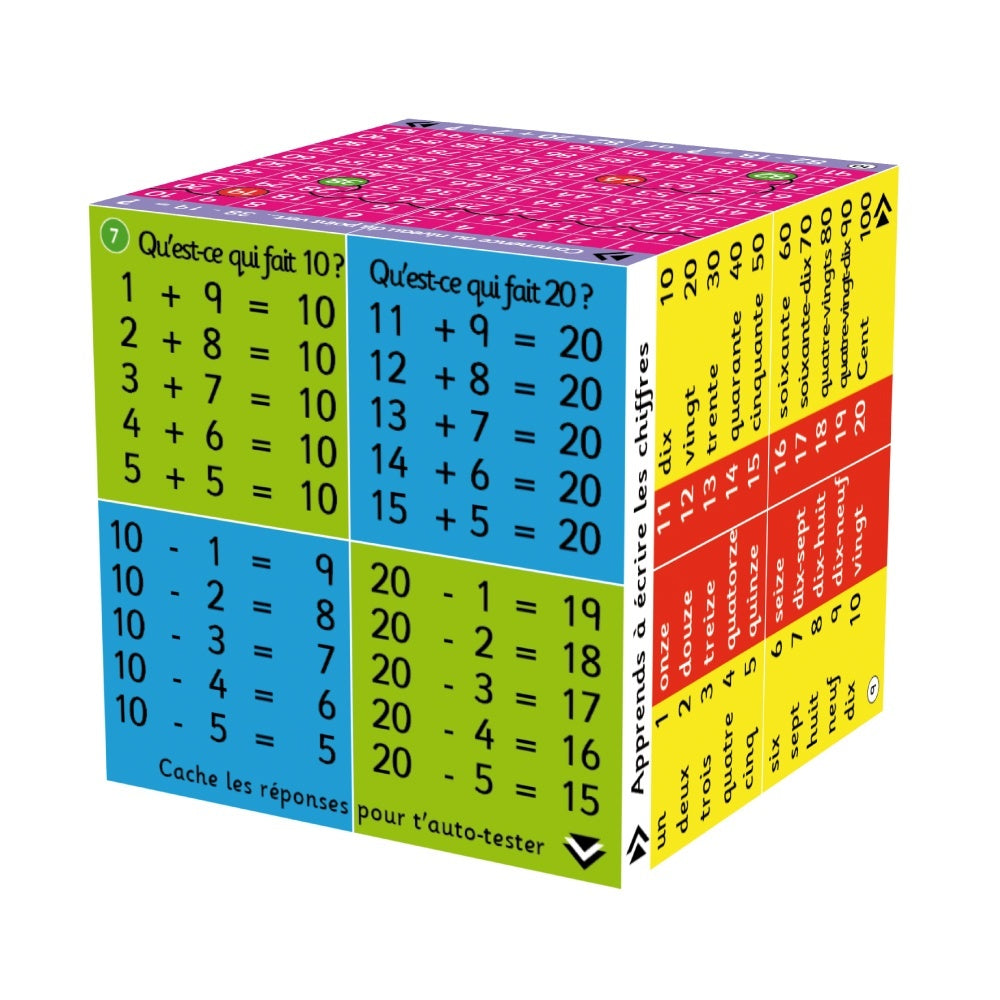 French Addition and Subtraction Cube Book