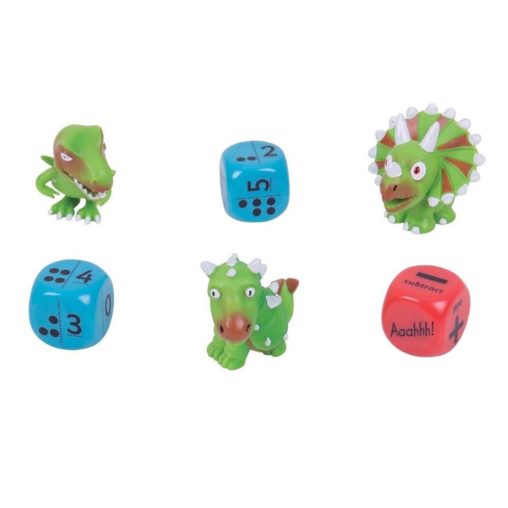 Dino Dice Numbers and Dots - Level 1