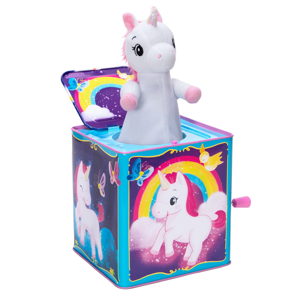 Pop & Glow Unicorn Jack in the Box Toy | Schylling | Bigjigs Toys