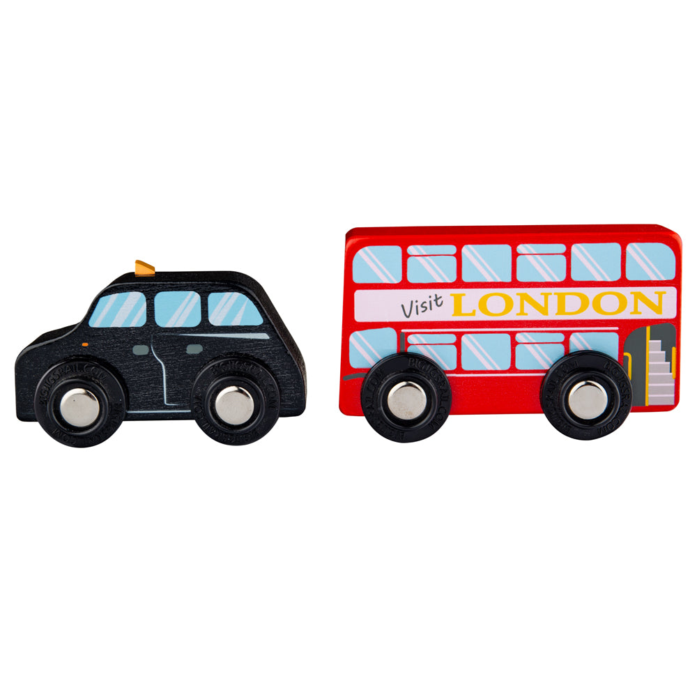 Red Bus and Black Cab