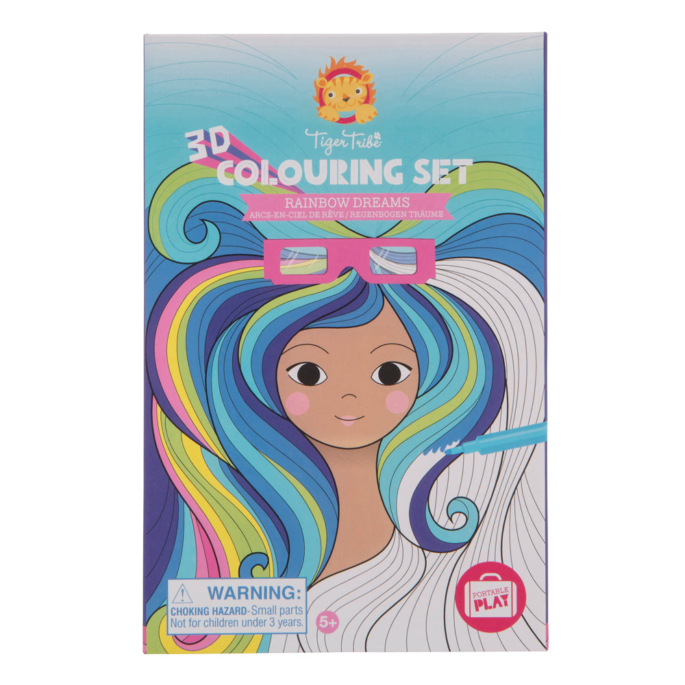 Tiger Tribe TR60262 3D Colouring Set - Rainbow Dreams