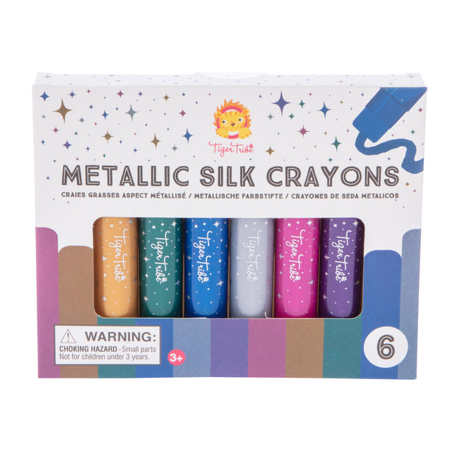 Tiger Tribe TR70128 Metallic Silk Crayons