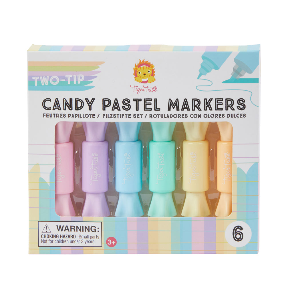 Tiger Tribe TR70131 Two-Tip Candy Pastel Markers