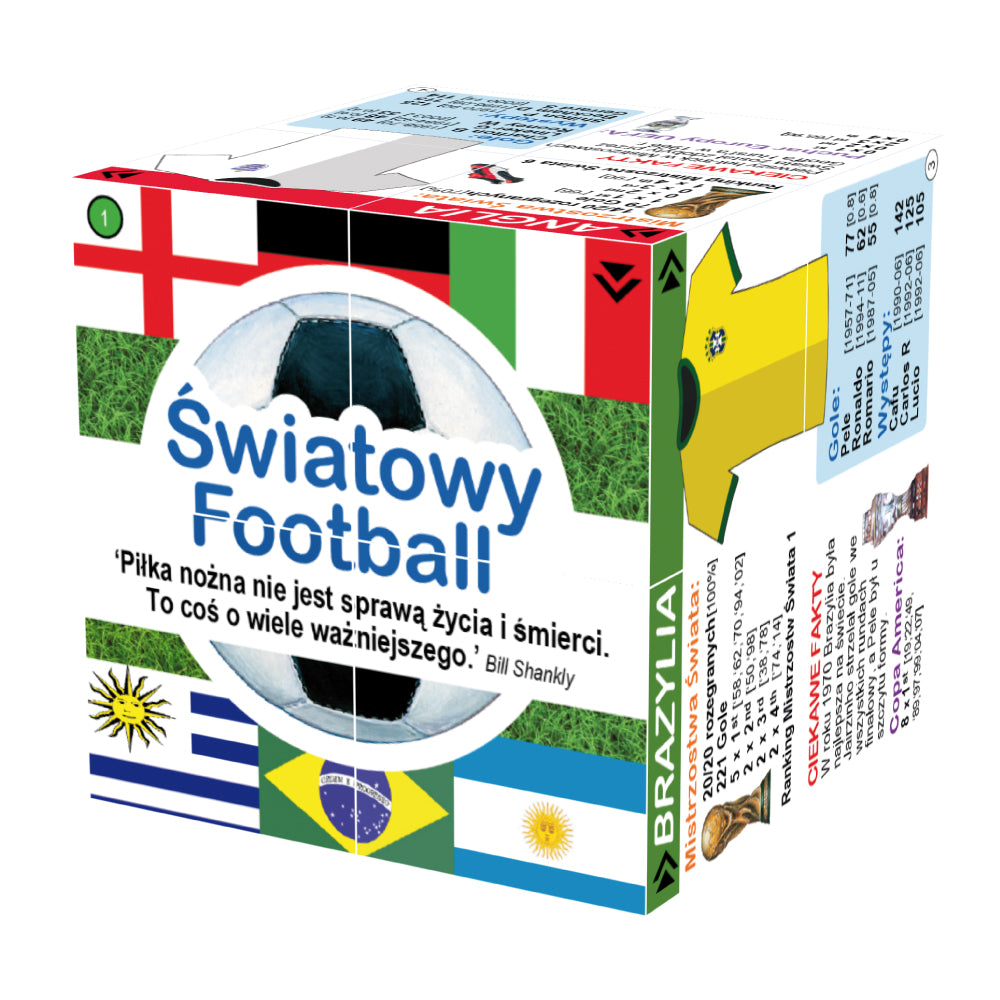 Polish World Football Top Teams and Statistics Cube Book